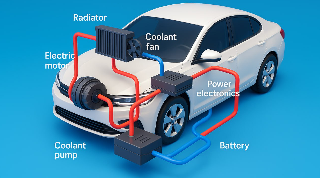 1D-моделирование охлаждения электромобиля